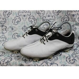 FootJoy DNA Golf Shoes White Black‎ Leather Cleated WomensSize 9M